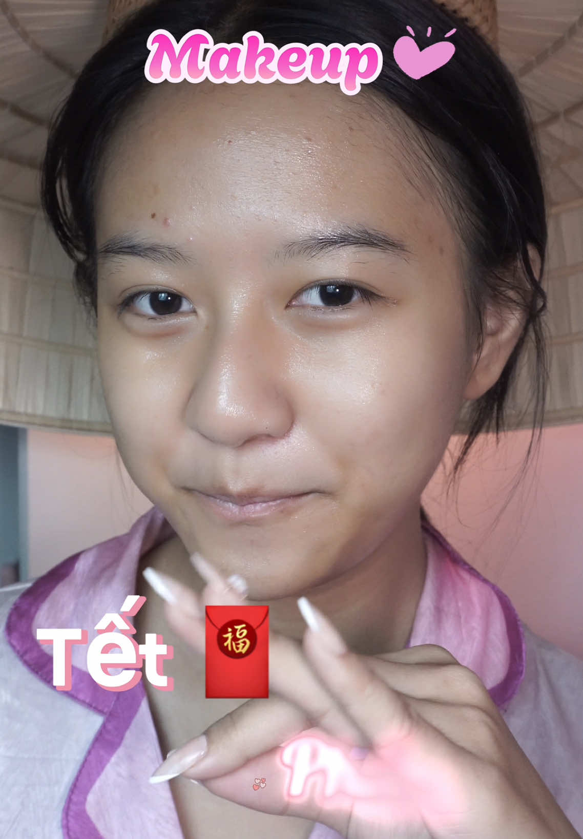 Trả lời @Con tóc tém 😮‍💨 makeup chụp hình Tết p3 rồi sao #cophucvietnam #vienlinh #makeuptutorial #makeup #fyp 