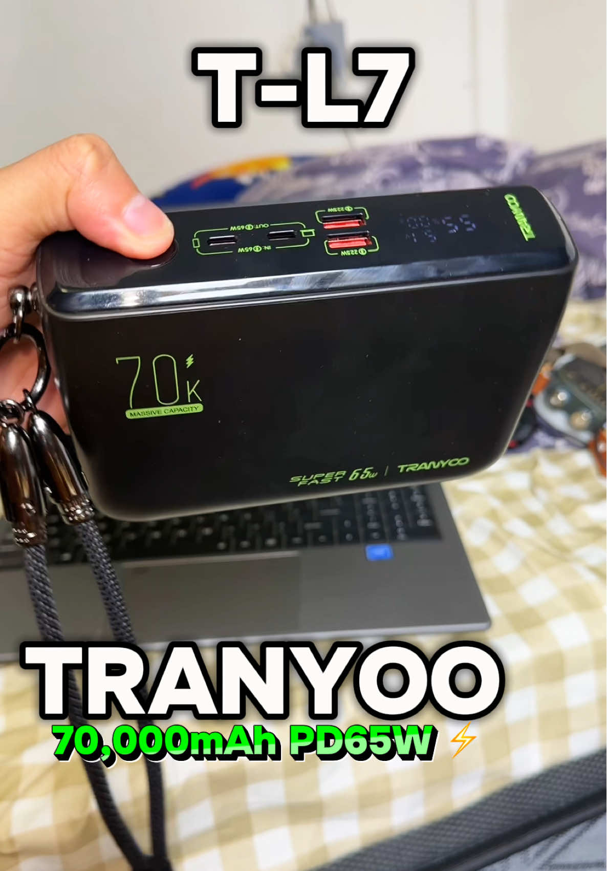 The Best Tranyoo L7 70,000mAh Powerbank Original Lithium Ion Battery #tranyoo #powerbank #powersupply #TL7 