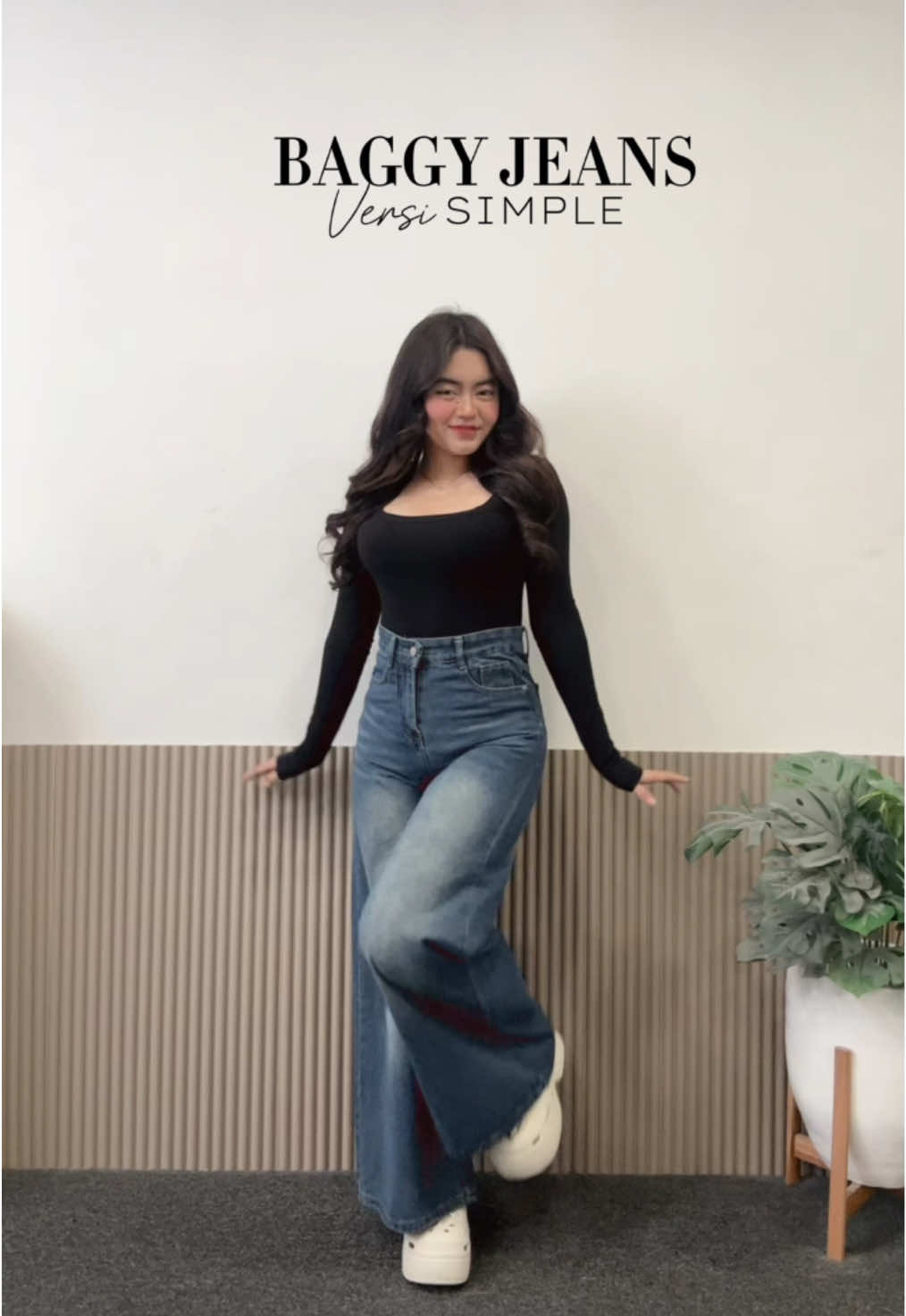 Cek keranjang kuning👆🏻🛒 #baggy #baggyjeans #baggyoutfit #baggyfit #luxedlabeljeans #belilokal #jeanshighwaist #jeanswanita #rekomendasijeans #fy #simpleoutfit 