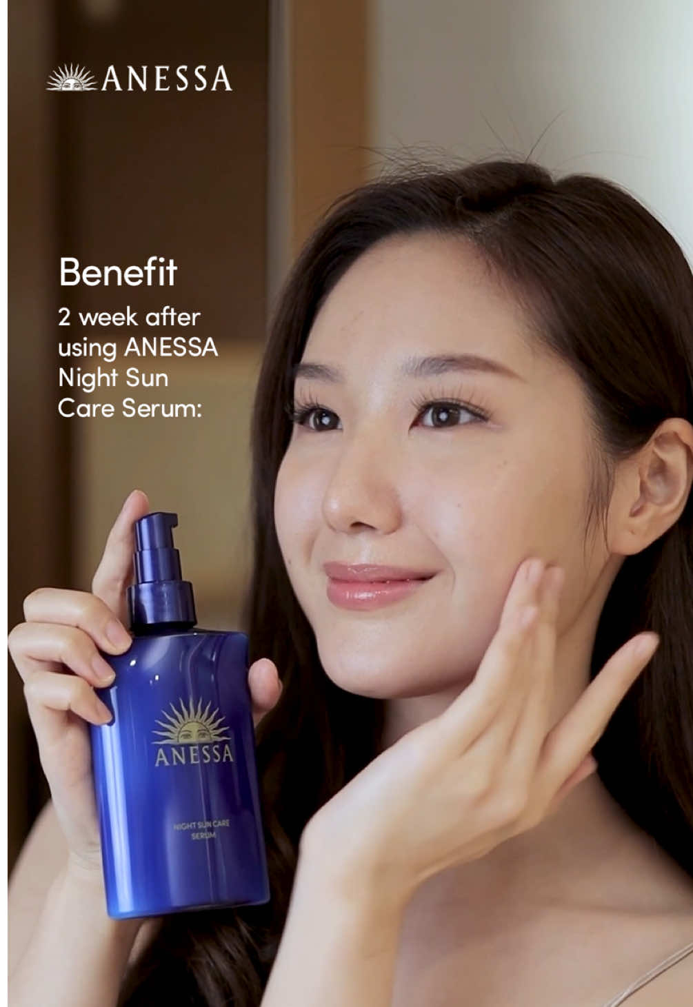 Sensasi 2  minggu dari ANESSA Night Sun Care Serum! Rutin pakai product ini bikin kulit jadi lebih moist, mengoptimalkan skin barrier, mencerahkan kulit, merawat dari kerusakan sinar UV dan menghilangkan noda hitam! Karena efek ingredientsnya bekerja sama secara secara efektif, dalam waktu yang singkat. 🌙✨ Yuk,  mulai sekarang jadiin rutinitas di malam hari. Supaya Kulit lebih cerah, lembap, dan terawat! 🌙 #ANESSA #ANESSAID #ANESSAIndonesia #ANESSAFreeToShine 