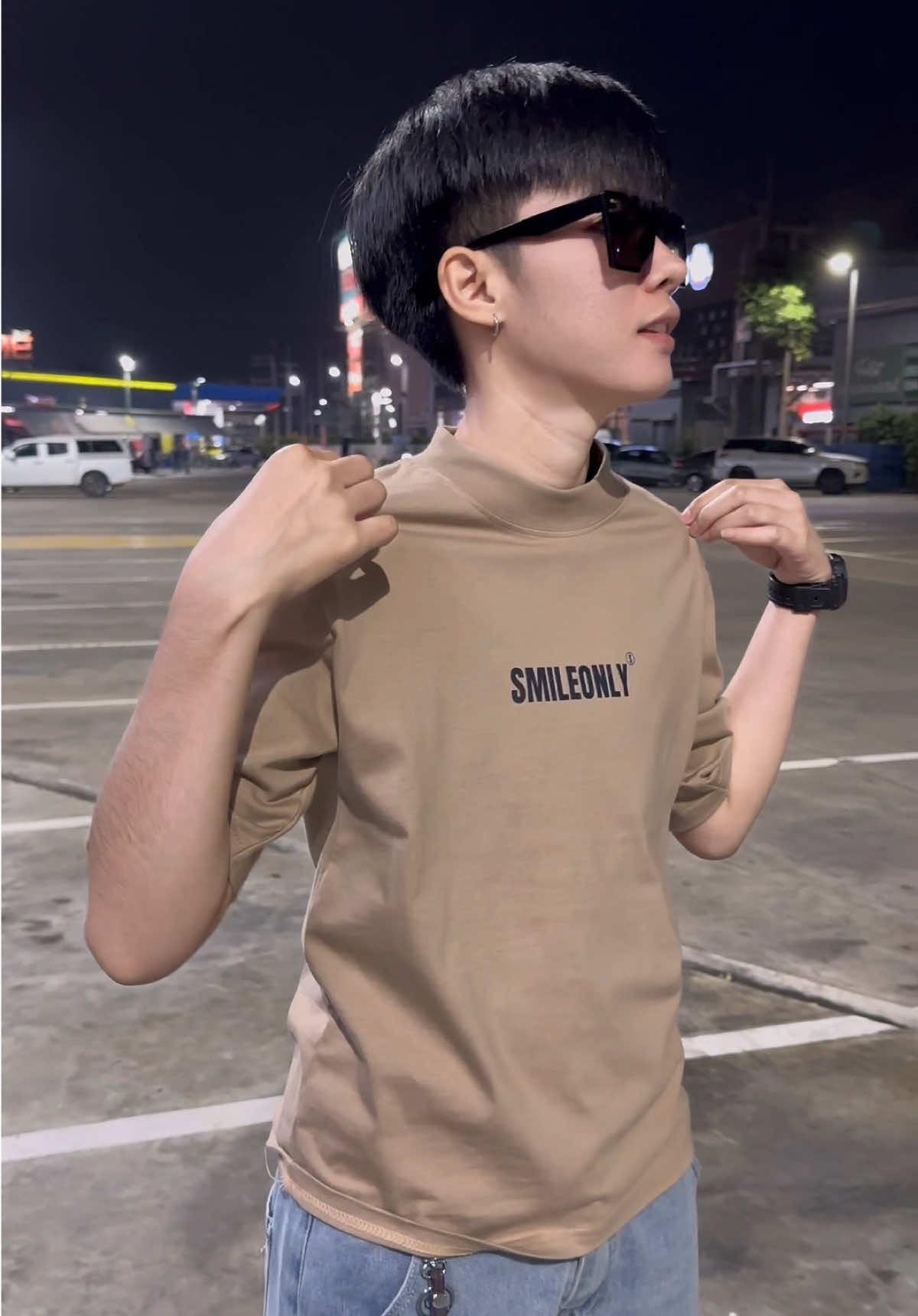 สีน้ำตาอ่อนสวยมาก เนื้อผ้าดีใส่สบาย #นายหน้าtiktokshop #ฝากเอ็นดูน้องด้วยนะคะ #ฝากเอาขึ้นฝีดหน่อยค้บบ #เสื้อยืด #เสื้อoversize 