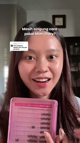 Replying to @Rafika Anissa tutorial pasang mlen diary🤩🩷 #mlendiary #babycandy 