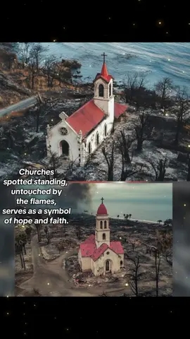 These are considered to be Miracles in the eyes of the Catholic Faithful in the wake of California devastating fire. Let's continue praying for the victims of the said natural disaster. 🙏🙏🙏 #God #miracles #faith #hope #catholic #fyp #foryou 