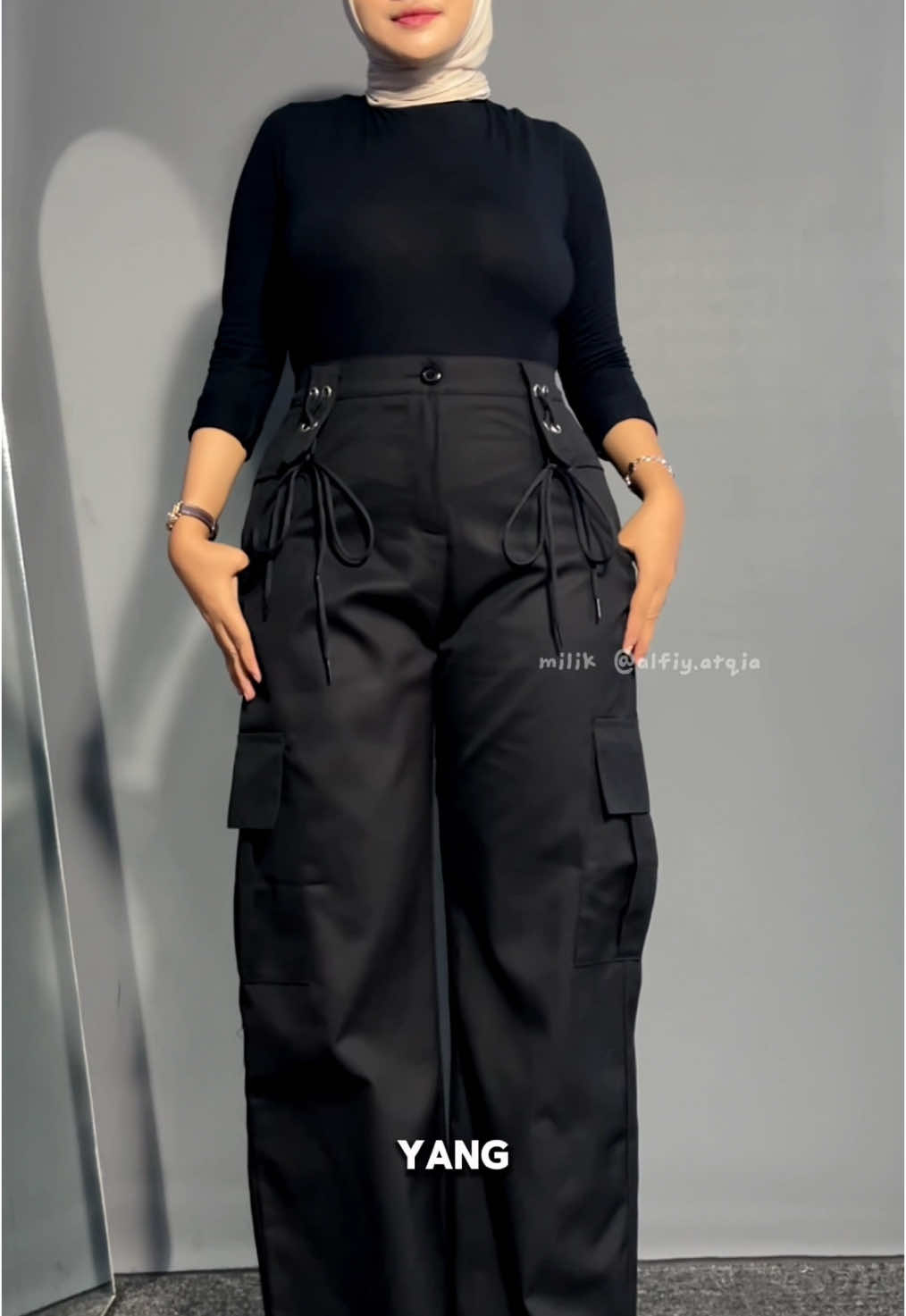 celana cargo muat sampai bb 80 kg #celanacargo #cargopants #celanajumbo #celanabigsize #ootdhijabstyle #fyp 