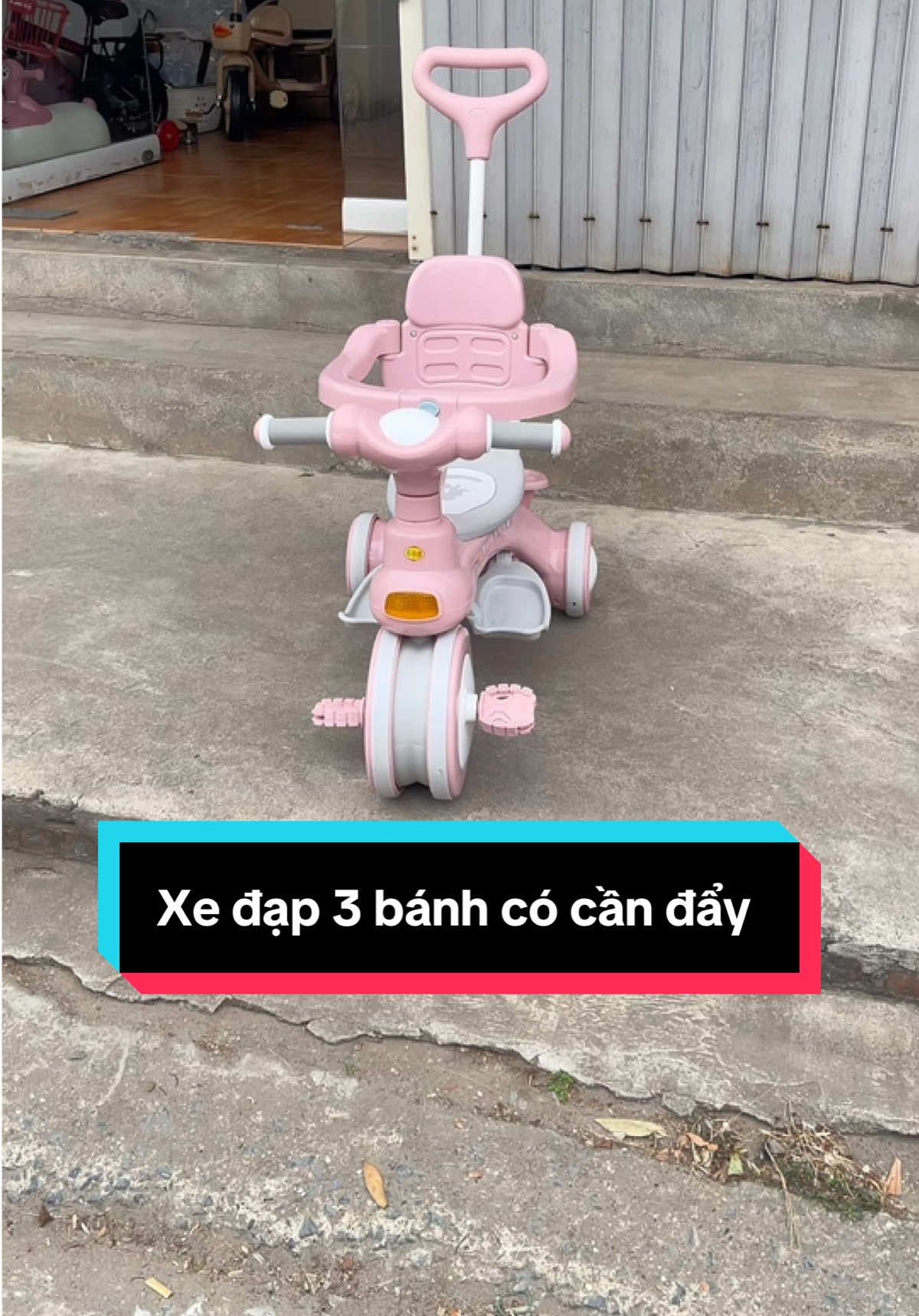 Xe đạp 3 bánh có cần đẩy có nhạc cho bé. #xedap3banh #xedapdanang #xedap3banhconhacden #xedaydanang #xuhuong 