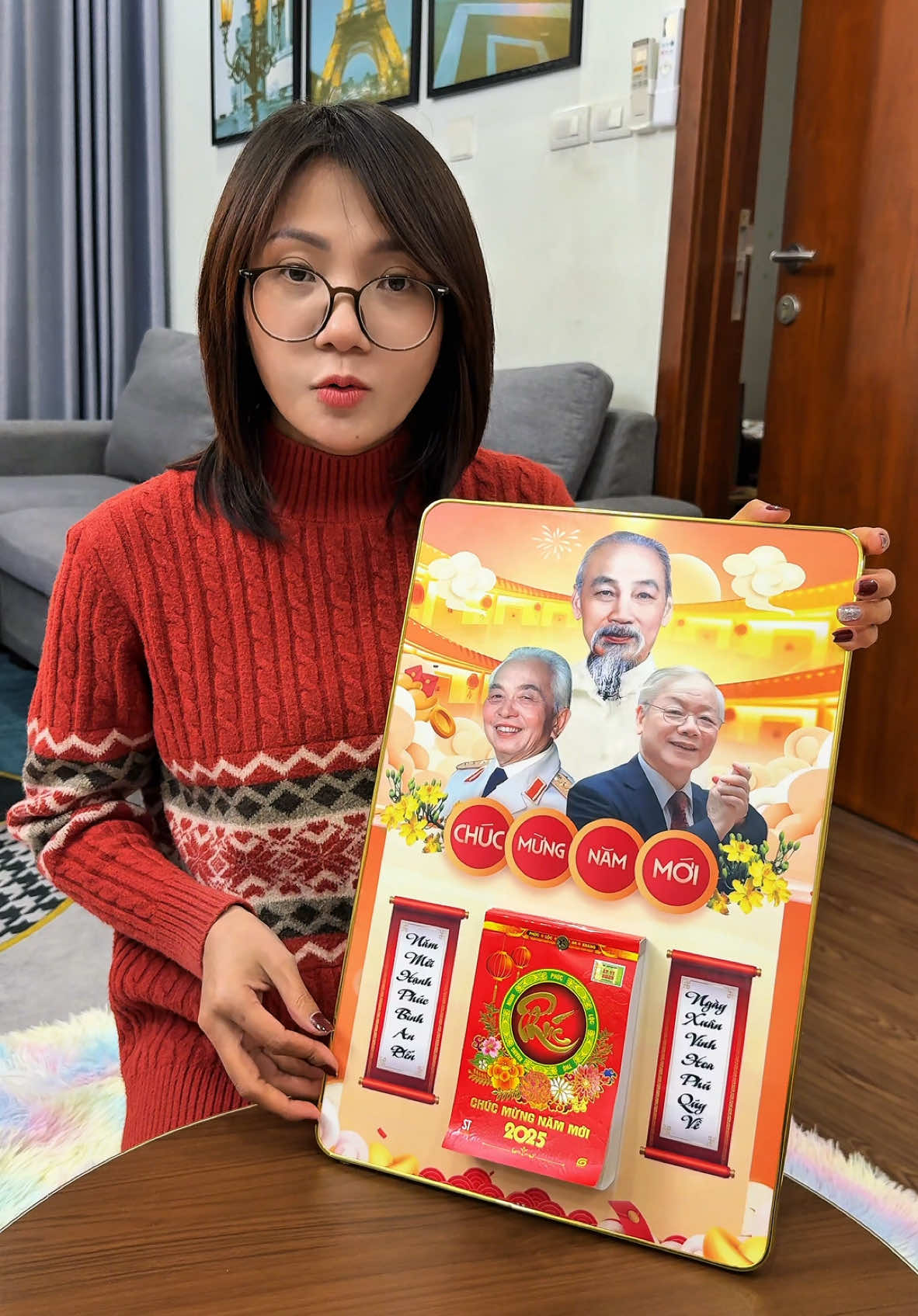 Tranh tráng gương lịch tết có ảnh bác giá hơn 100k #tranhtrangguong #tranhlichtrangguong #lichtet #xuhuong #trachanh89 