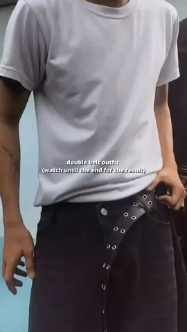 double belt on topp#fyp #y2k #fashion #outfit #xyzbca #drake 
