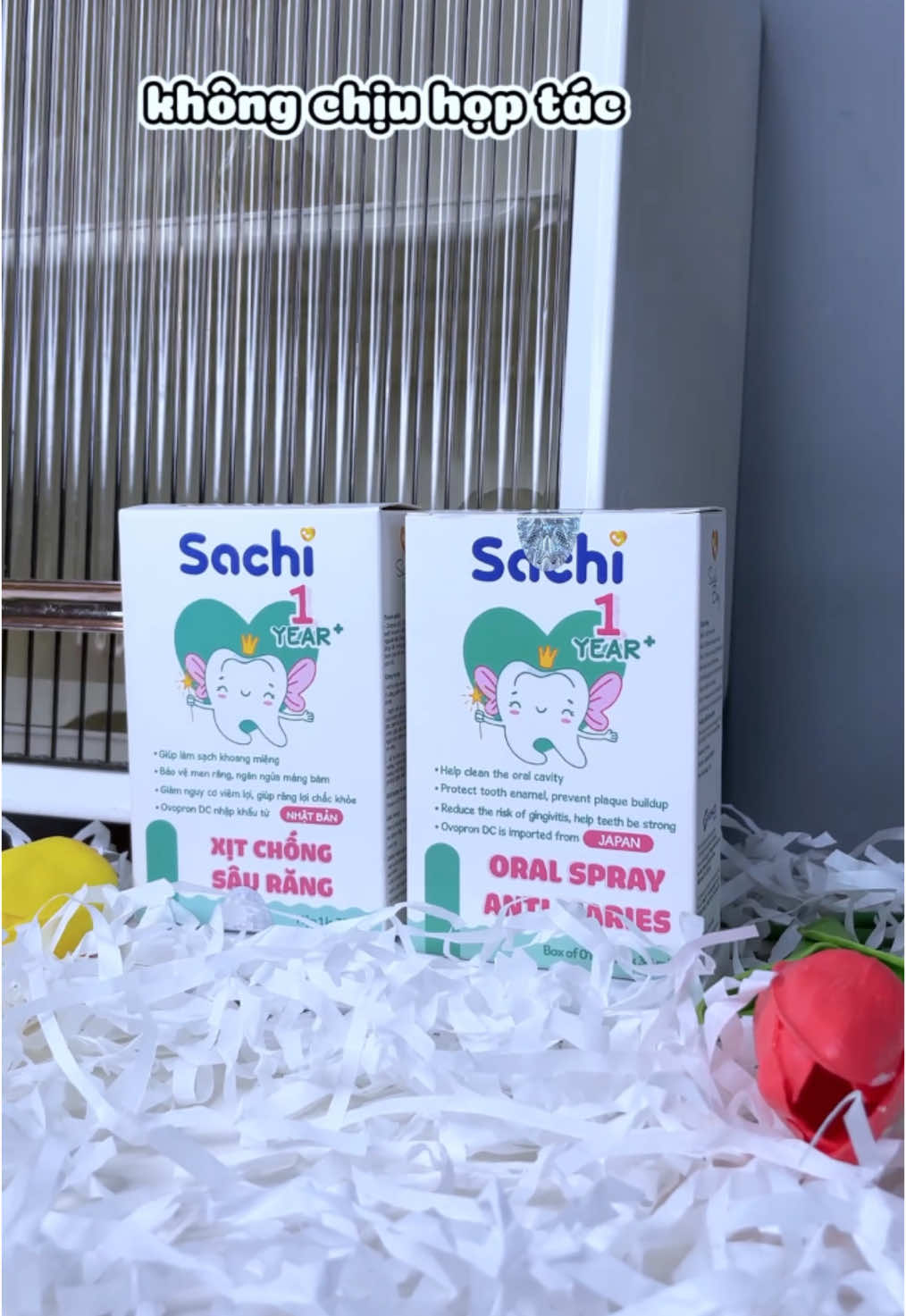Xịt chống sâu răng cho bé #saurang #sachi 