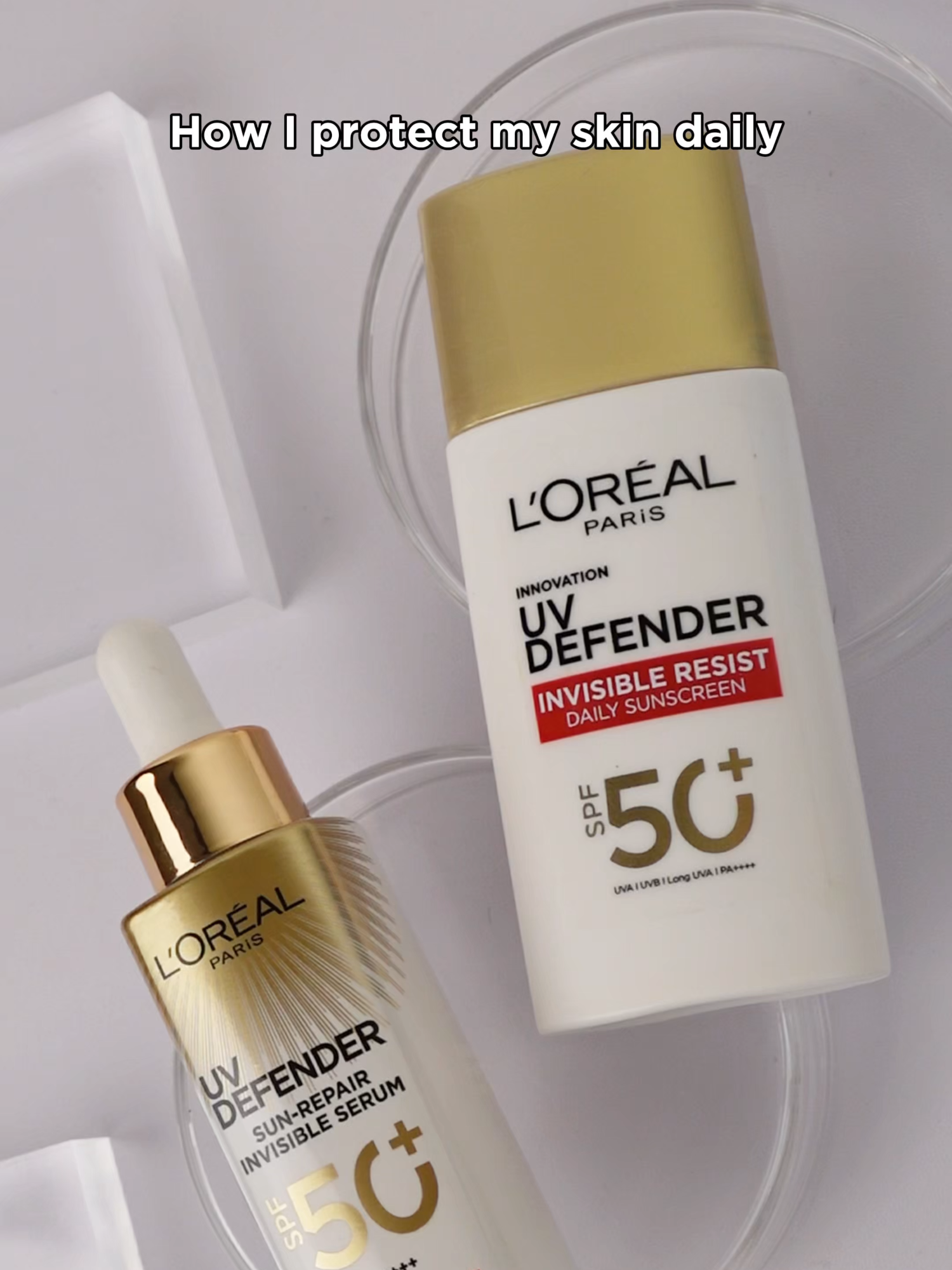 Protect what’s precious. UV Defender Sun-Repair Invisible Serum and Invisible Resist Daily Sunscreen are your skin’s best defense against harmful UV rays. #lorealparis #lorealparissg #lorealparissingapore #lorealparisskincare #beauty #BeautyTok #skincare #skintoker #uvdefenderloreal #uvdefenderinvisibleresist #uvdefender #sunscreen #dailyessentials #tiktokshop #fyp