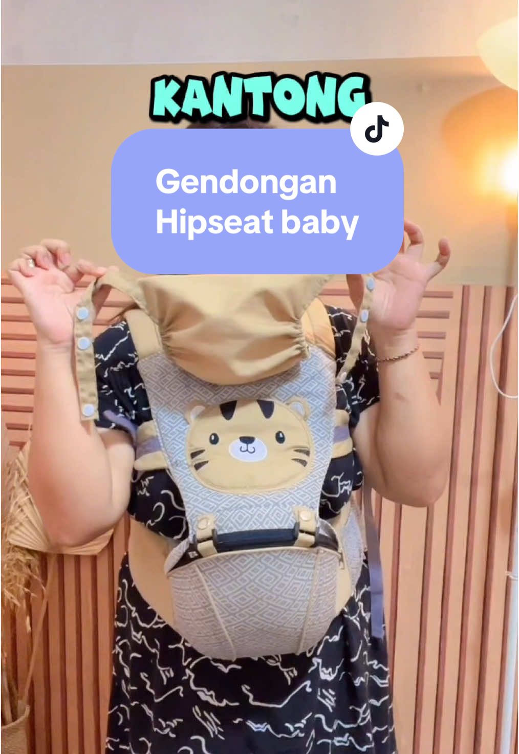 Gendongan bayi Hipseat Bigbee 100 rb an uda pake topi #TikTokCreatorSummitID #gendonganbayi #hipseatbayi #bigbee 