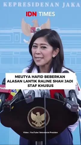 Menteri Komunikasi dan Digital (Menkomdigi), Meutya Hafid, membeberkan alasan memilih aktris Raline Shah sebagai Staf Khusus Menteri bidang Kemitraan Global dan Edukasi Digital Kemkomdigi. Menurutnya, perlu ada masukan dan perspektif dari berbagai pihak. #idntimes #idntimesnews #tiktoknews #tiktokberita #ralineshah #komdigi