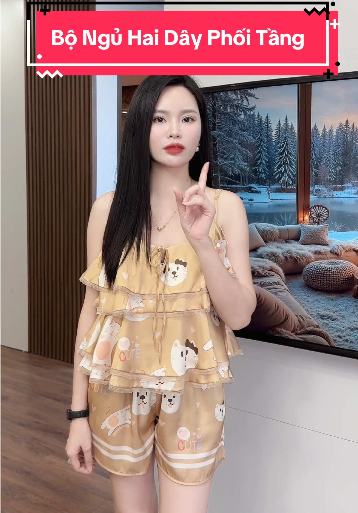 Đồ Bộ Đùi Dây Tầng Lụa Latin #champhan #champhanreview #châmphan #review #dobo #dobomacnha #doboxinh #bongu #dolua #setbongu #doluaxinh #pijama #thoitrangmacnha #thoitrangnu #dobo2day 