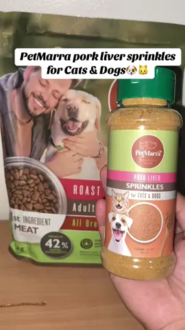 Petmarra appetite booster for cats & dog ! Good for picky eaters #petmarra #petmarradryfood #petmarrasprinkles #porkliver @PetMarra 