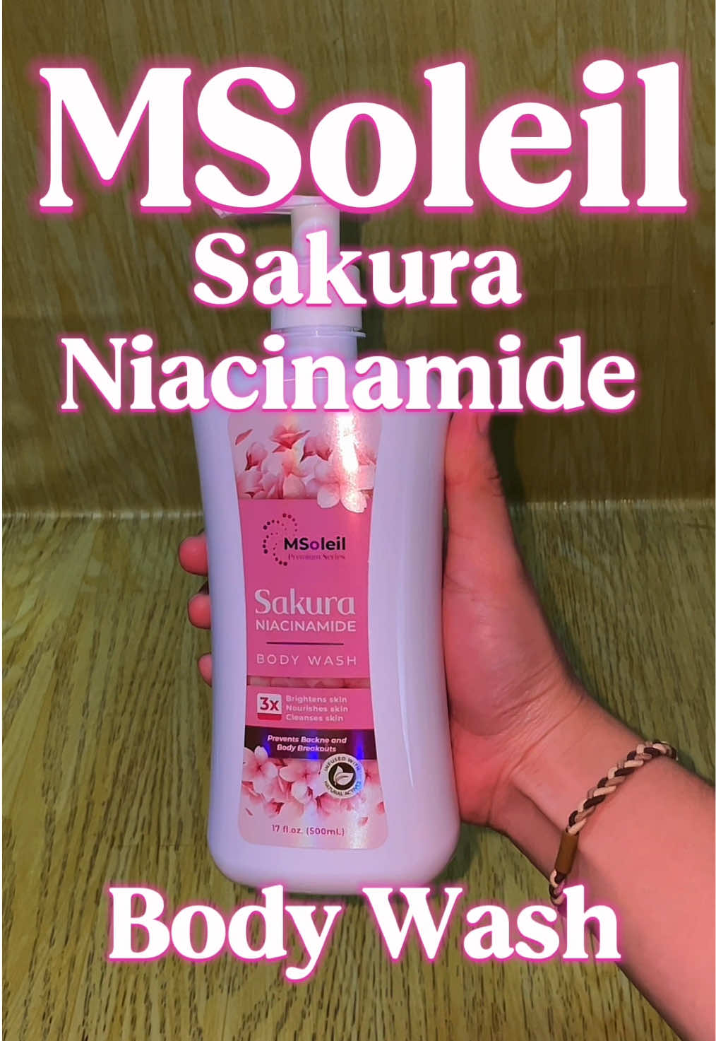 ✨M S O L E I L✨ 🌸SAKURA NIACINAMIDE🌸 🩷BODY WASH🩷 500mL for only 139pesos🥰 SO WHAT ARE YOU WAITING FOR? GET YOURS NOW!🩷 #fyp #fypage #foryoupage❤️❤️ #msoleil #msoleilcosmetics #bestseller #buynow #budolfinds #yellowbasket👇 #yellowbasket👆 #product #niacinamide #sakura #bodywash 