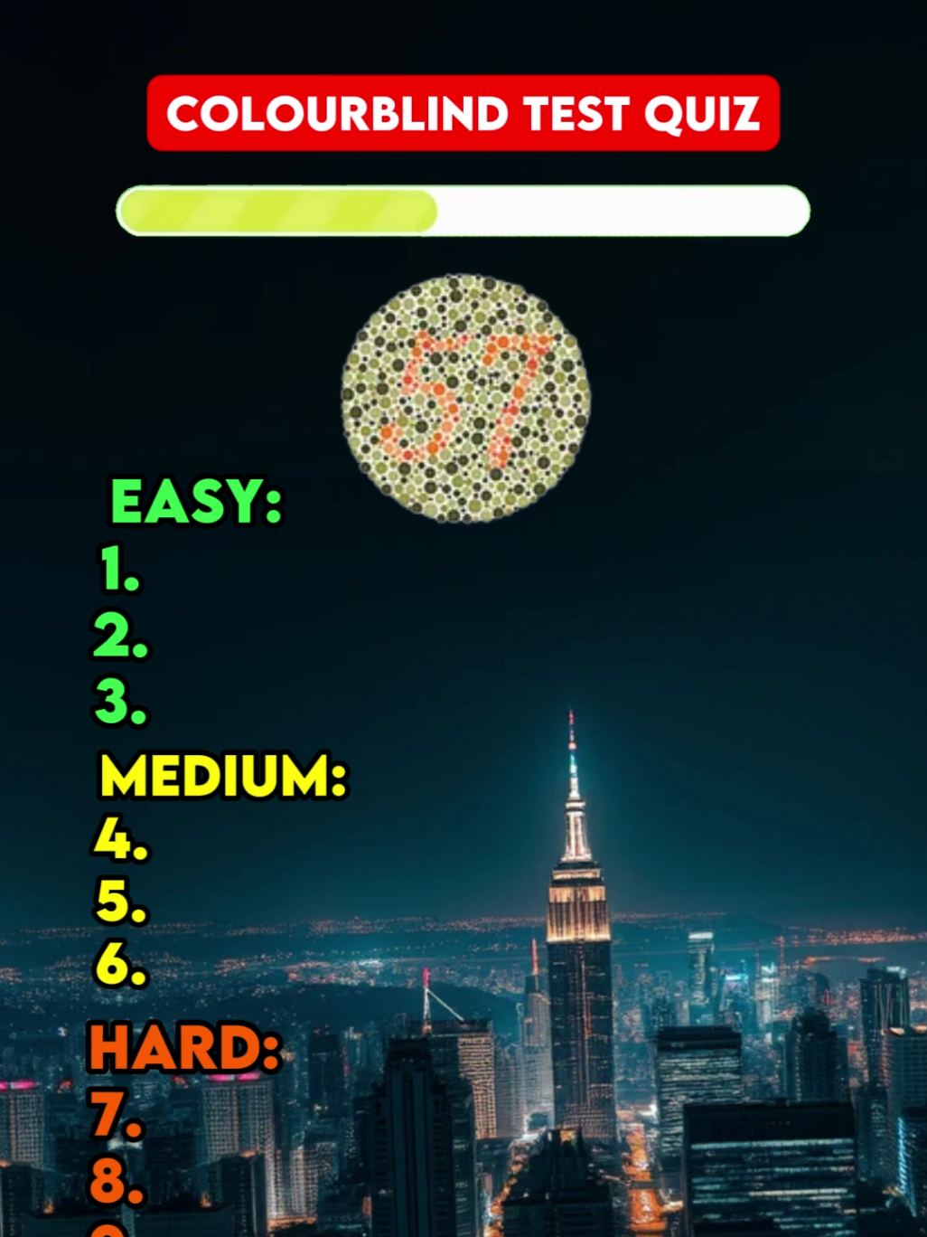 Are you Colour Blind? Pass this Colour Blind Test  #quizchallenge #quiztime #quiz #colourblindchallenge #colourblind 