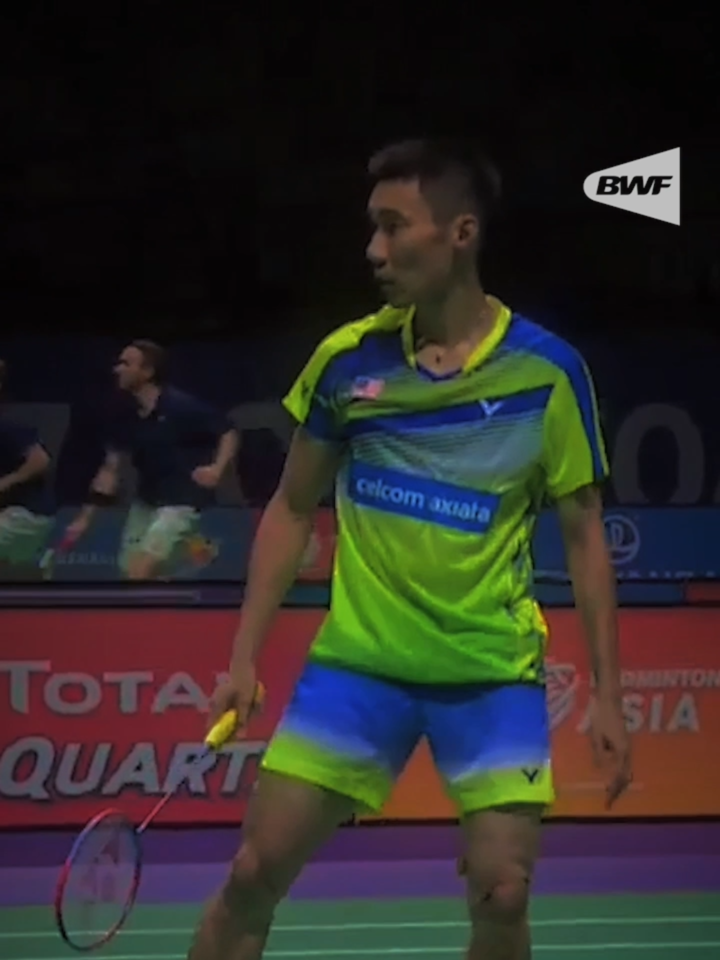 Lee Chong Wei staredown mid-rally 👀 #bwf #badminton #leechongwei #badmintonmalaysia #cold