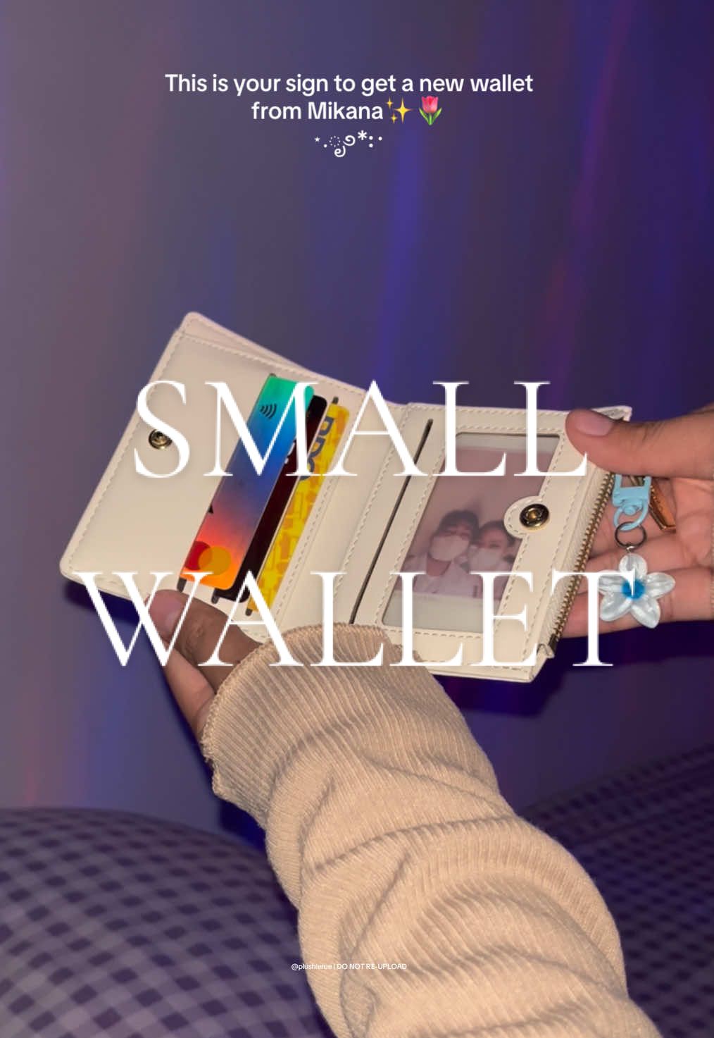 This wallet is so pretty and cutie✨🌸 #mikana #mikanawallet #walletforwomen #walletrecommendation #walletforgirls #aestheticwallet #pretty #smallwallet 