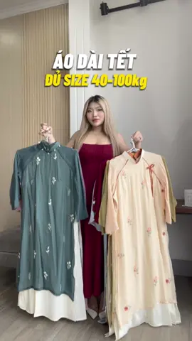 Tổng hợp áo dài Tết có đủ size đến 100ki’ nha mấy bà #bigsize #dcgr  #pungoc173 #LearnOnTikTok #Goclamdep 