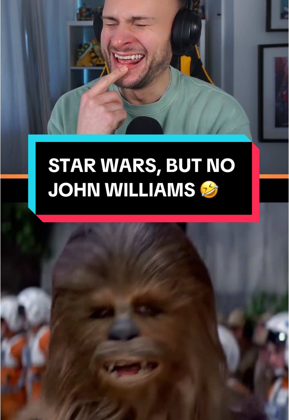 Best thing on the internet.  #starwars #johnwilliams #funny #youlaughyoulose 
