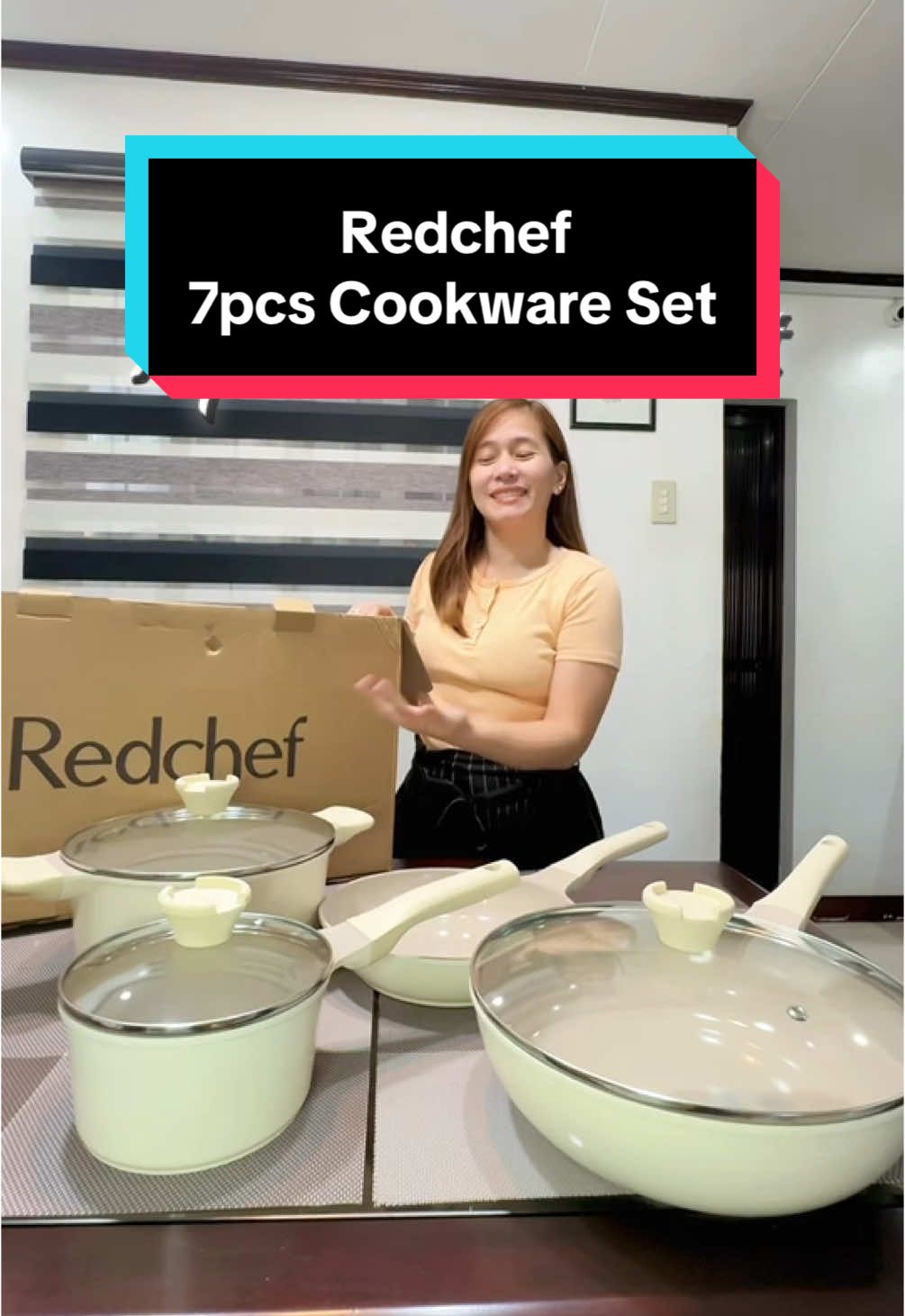 Unboxing Redchef Ceramic Cookware Set #redchef #ceramic #cookware #kitchen #unboxing #7pcscookwareset #nonstick 