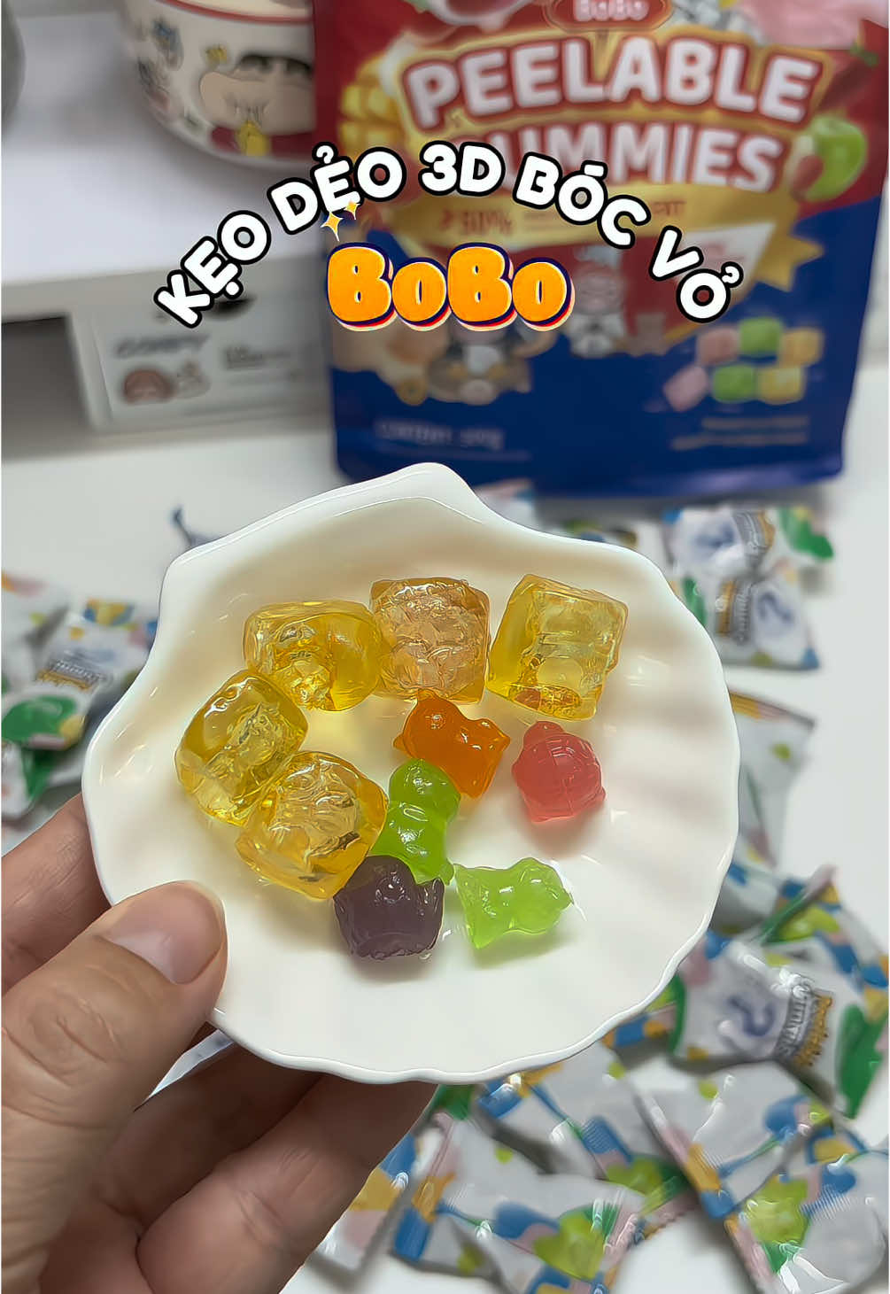 Kẹo này ăn zui zui nè, sắm vài túi dành ăn Tết thôi #minhlaanh0410 #review #foodreview #xuhuong #xh #keodeo #keodeobocvo #keodeobocvobobo #keodeo3d #cokoc 