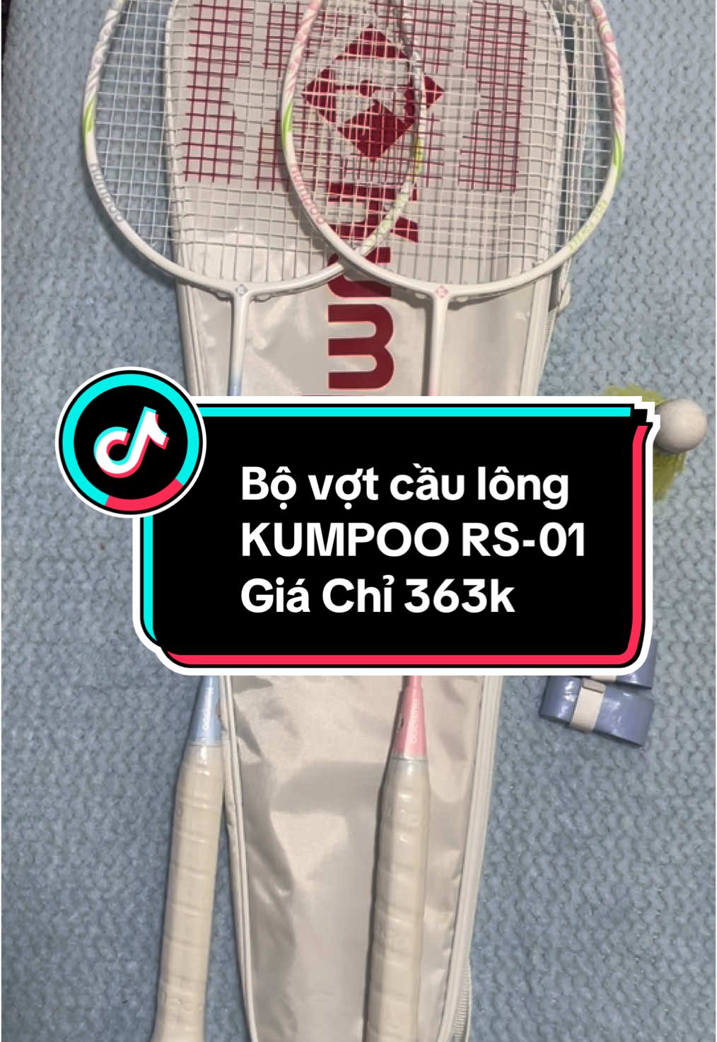 Bộ vợt cầu lông KUMPOO RS-01 Chính Hãng Tặng Bao Vợt 3 quả cầu 2 quấn cán #kulbodz #shopcaulong🏸 #caulongvietnam #caulong #votcaulong #badminton #kumpoors01 #kumpoo #votcaulonggiare  #votcaulong #samtetbaovui #tiktokshoptet 