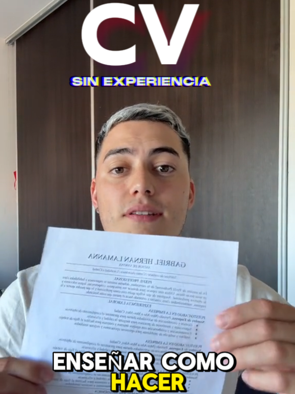 COMO HACER UN CURRICULUM SIN EXPERIENCIA 😮😲 (Nadie te explica esto)! Dejame en los comentarios si queres una parte DOS ✅ EEEEUU. ¿Te gusto el video? Dale me gusta, compartilo con tu hijo, hermano o primo que salen del secundario y si quieren seguir aprendiendo, me SIGUEN. #cvprofesional #cv #curriculum ##curriculumsinexperiencia #empleo #busquedalaboral #trabajo #trabajadores #comoarmaruncv #armadodecv #cvtips