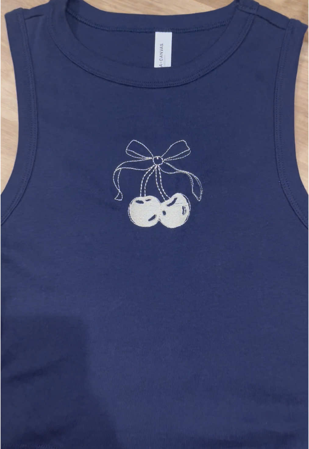 The cutest tank🍒🎀  #bellacanvas #cherrycoquette #cherrytanktop 