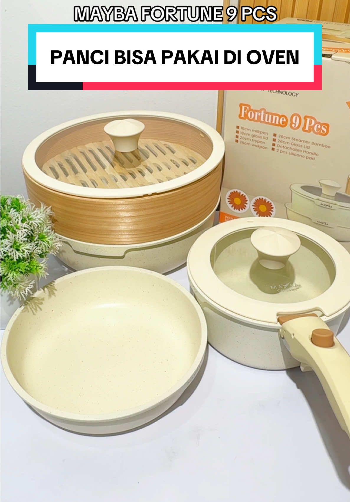MAYBA FORTUNE 9 PCS Panci serbaguna, bisa di semua jenis kompor dan bisa masuk ke oven atau pun microwave, yg mau join live yaa #mayba #fortune #pancisetmurah #panci #panciset #germany #granit #antilengket #cookware #kitchen #foryou #fyp #kontenviral #fypシ゚ #fypage #xyz 