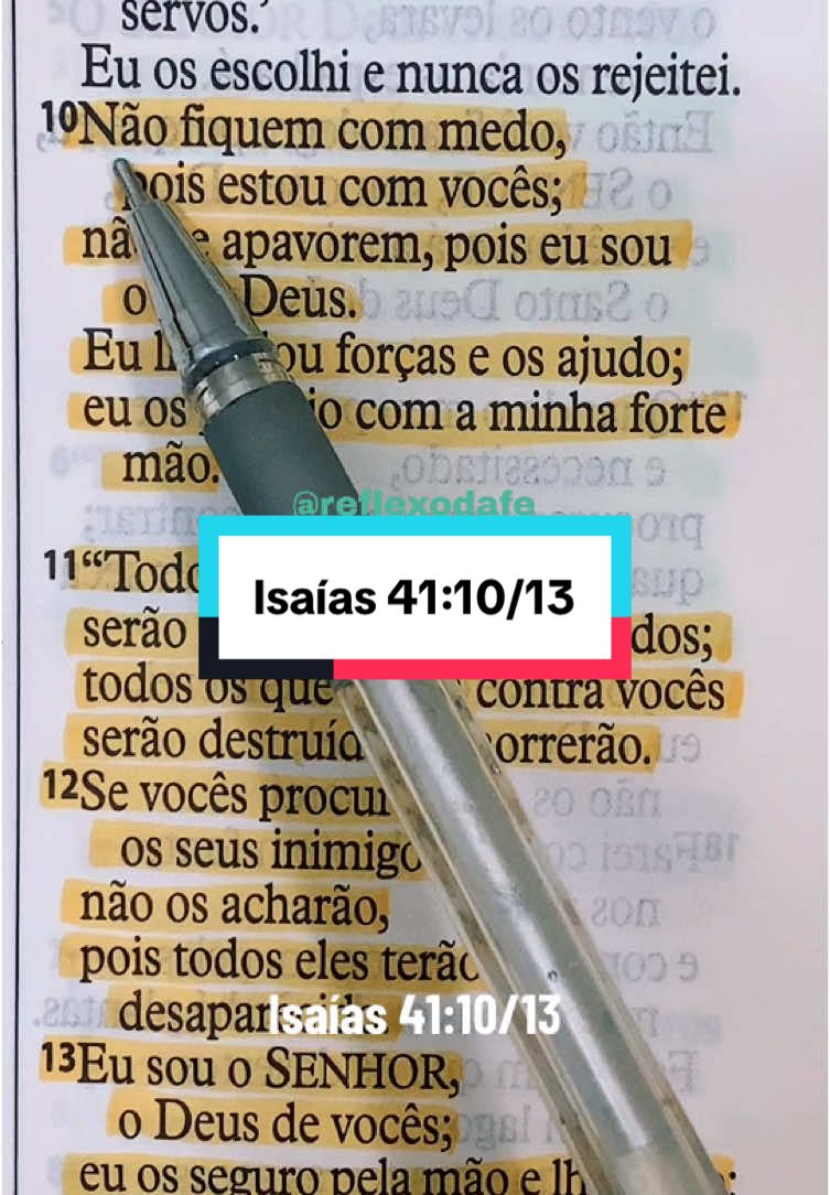 Isaías 41:10/13 #Cristo #Paz #biblianarrada #biblia #Deus #versiculosblibicos #versiculododia #fycristao #palavradeDeus #lendoabiblia #cristão #reflexodafe #isaias 