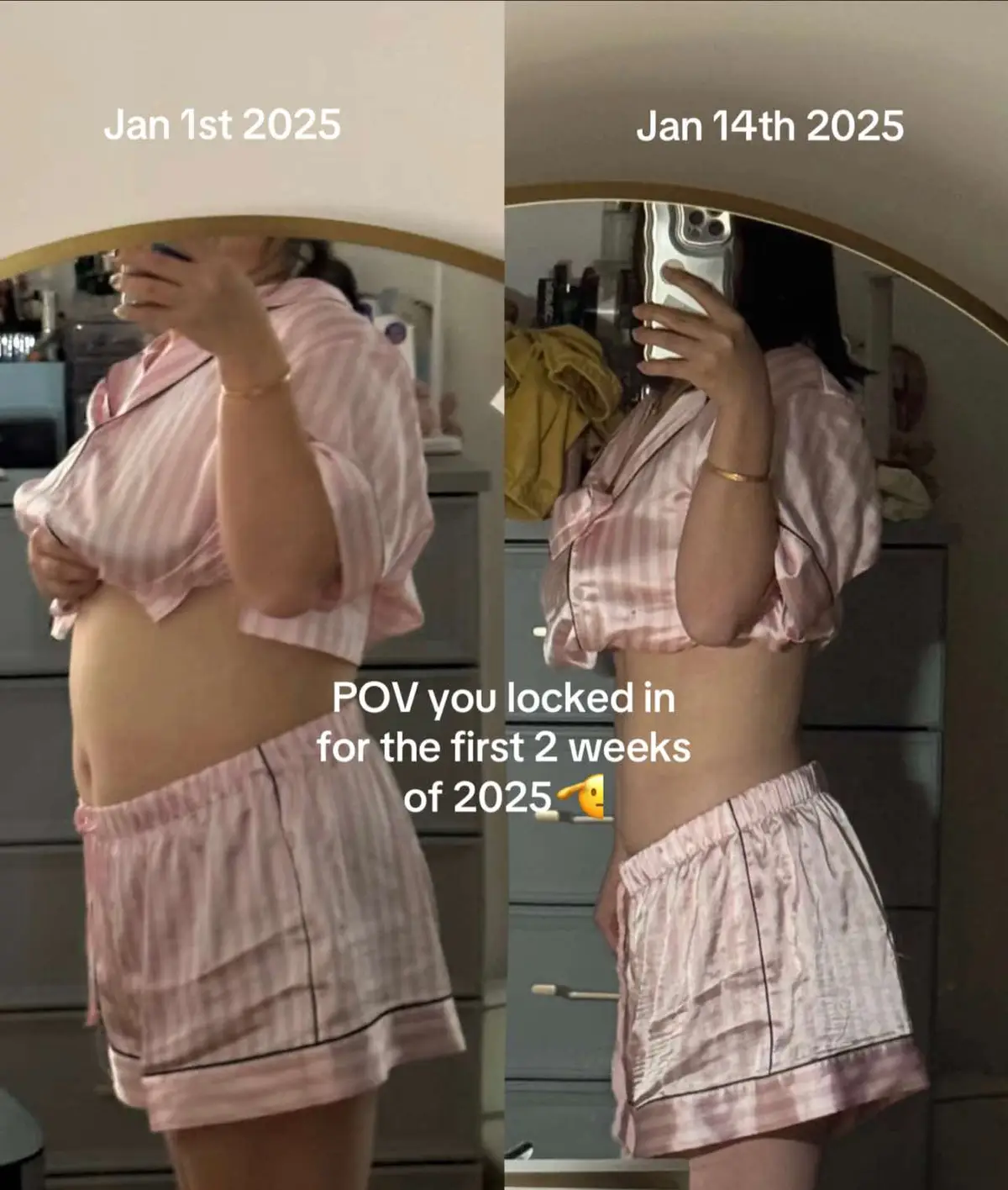 What 14 days of drinking detox smoothies can do to your body 🥹💚 #smoothiedetox #beforeandafter #weightloss #glowupchallenge #tummyfat #GlowUp 