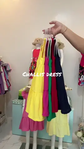 For girls 1 to 8 years old, layered dress in challis fabric. #littlestarcloset #kidsdress #ootdkids #Summer #beach 