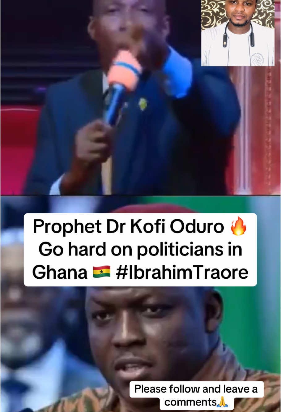 Prophet Dr Kofi Oduro 🔥 go hard on the politicians in Ghana due to how they dragged Ibrahim Traore for bringing gun to He. John Dramani Mahama’s “Inauguration2025” event 🙆‍♀️🤣🔥🔥🔥. #tiktokkingsempiregh #tiktokforyou #ghanatiktokers🇬🇭🇬🇭🇬🇭 #fyyyyyyb #tiktoknews #viralvideos #trendingvideo #Ghana #PresidentMahama #viralvideosofficial❤️❤️🤩foryoupage #ibrahimtroré💪🇧🇫 #fybシviral 