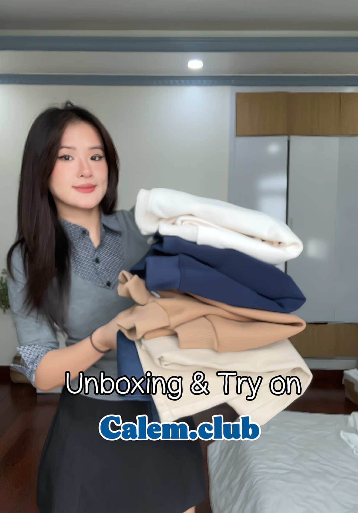 Haul đồ mới Calem và try on cuối clip luôn nhen các bác🥰✨ #xuhuong #calem #quanjean #haul #tryon 