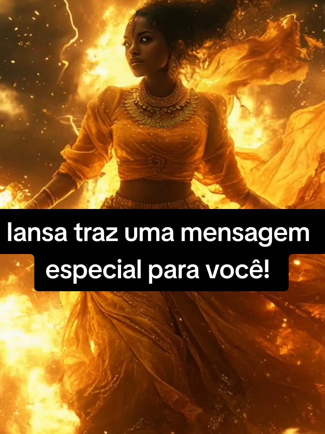 #Iansa traz uma mensagem especial para você  Iansã: A Guerreira dos Ventos e Tempestades! ⚡ Tags: #Iansã, #RainhaDosVentos, #Tempestades, #Trovões, #ForçaFeminina, #Orixás, #Umbanda, #Candomblé, #Axé, #ProteçãoEspiritual, #Transformação, #EnergiaDosOrixás, #ReligiãoAfroBrasileira, #CulturaAfro, #EparreiIansã, #JustiçaEForça, #GuardiãDosVentos, #Espiritualidade, #UmbandaDeLuz