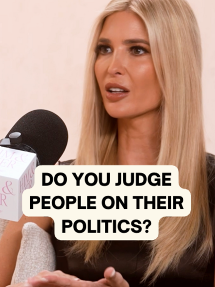Do you judge people on their politics?! Here's @ivankatrump discussing why she doesn't 👀🤔 Thoughts??? #ivanka #trump #politics #politicstiktok #americanpolitics #donaldtrump #whitehouse