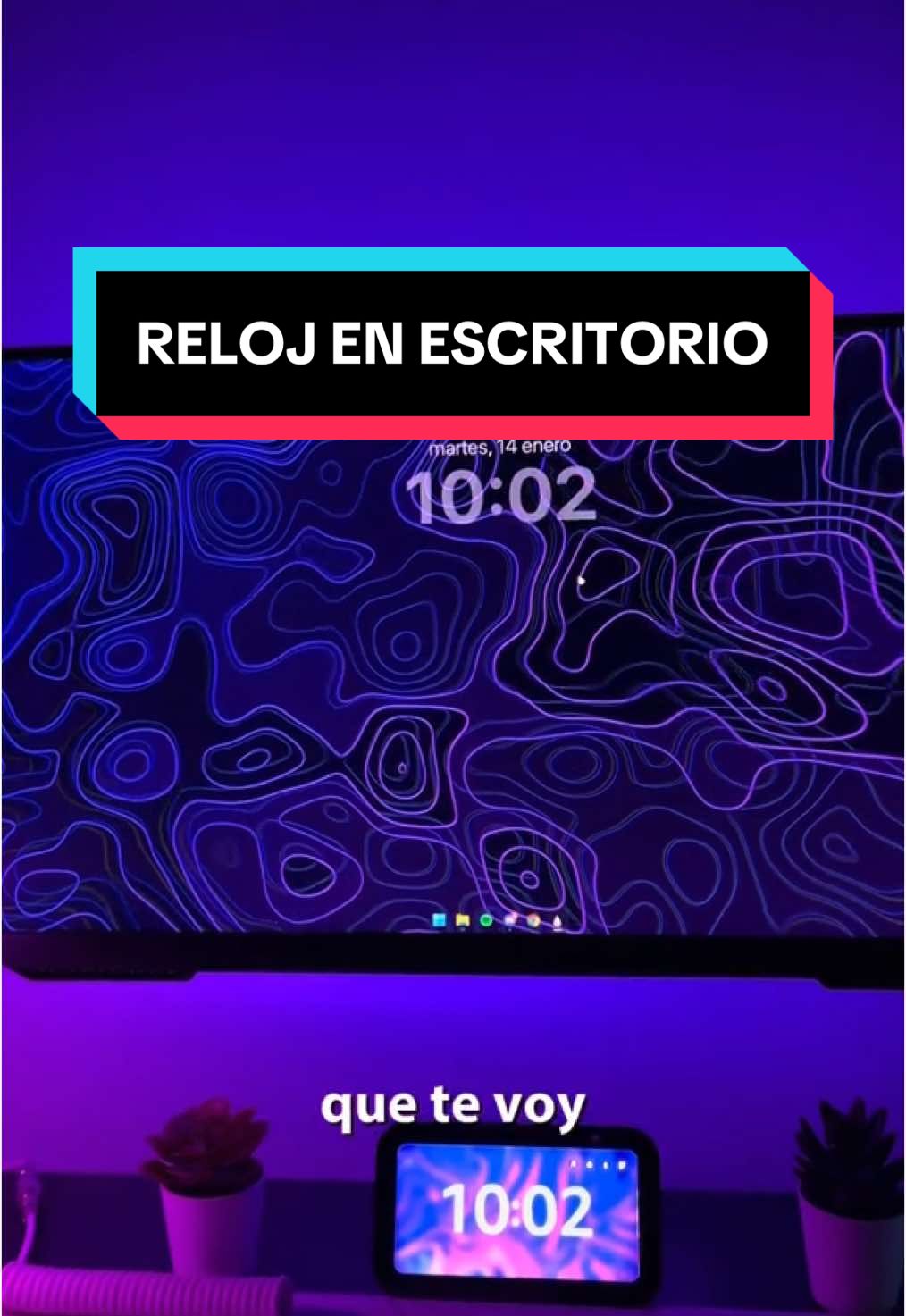 reloj en tu escritorio  ⏰ #pctips #pcgaming #minimalist #widget #rainmeter #jaxcore #senwy 