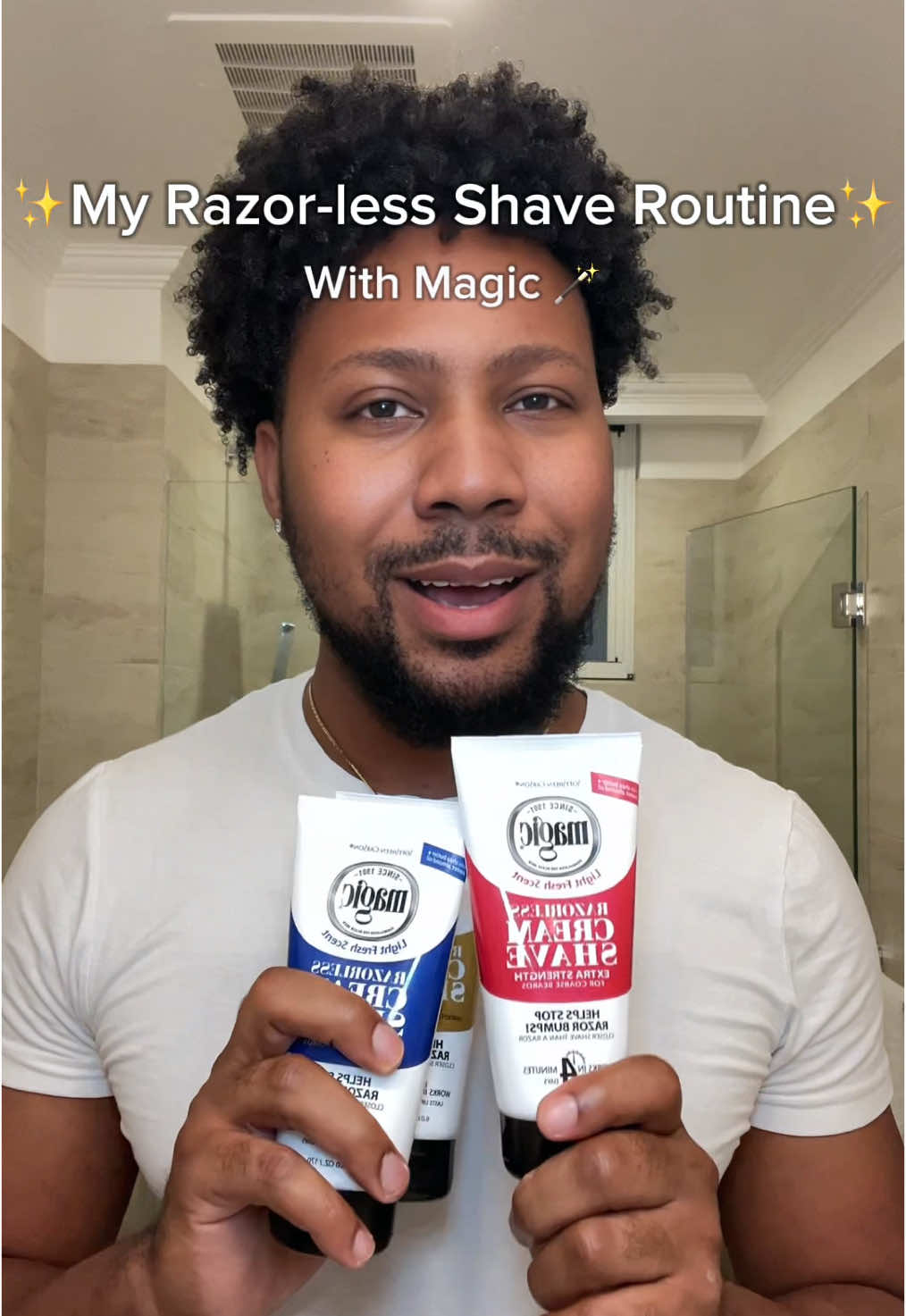 Shaving made simple and smooth 👌🏾 Magic Shaving Cream keeps my routine quick, easy, and effective. No bumps, no stress, just results. 🪒 #MagicPartner #softsheencarson 