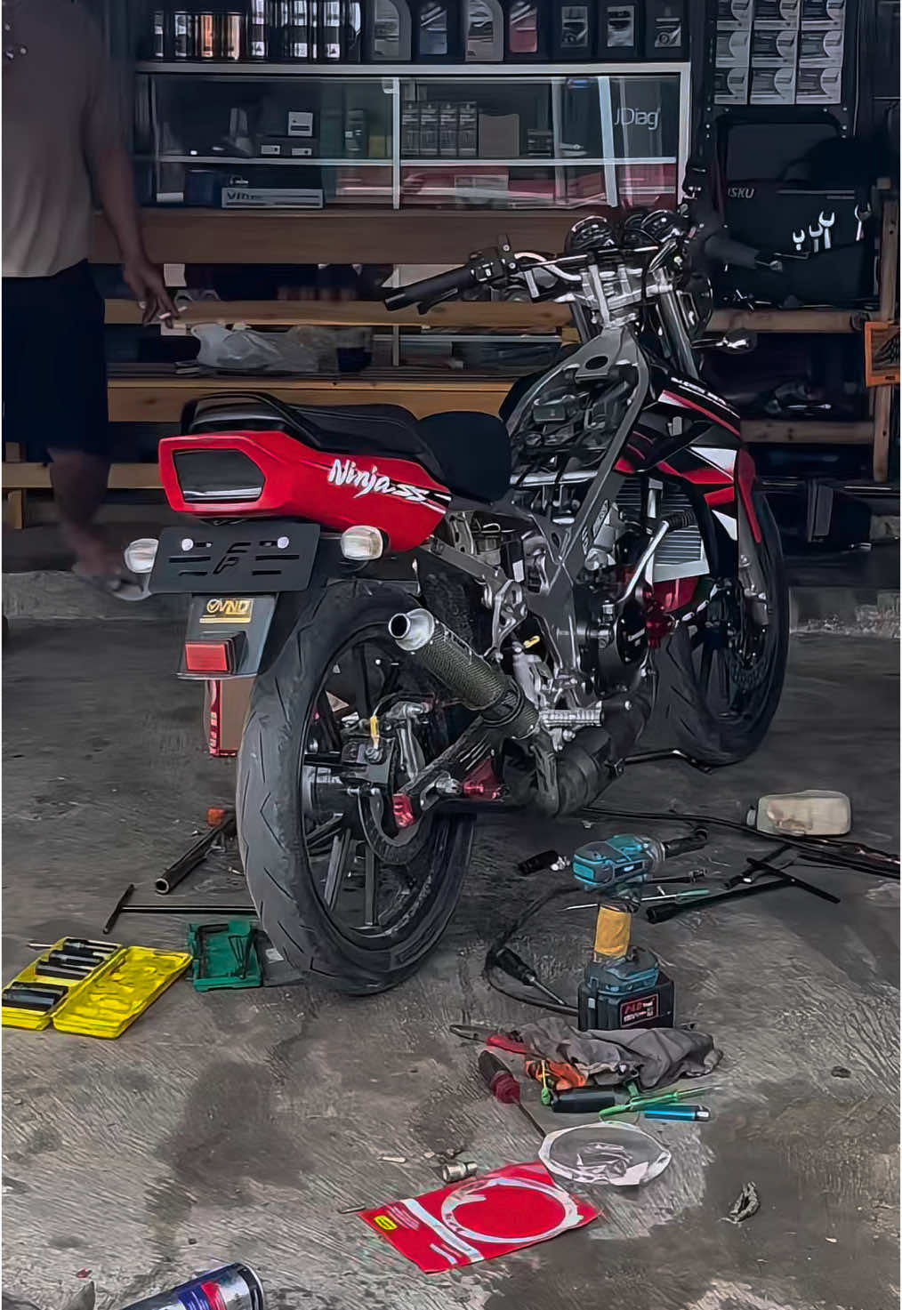 Lak jere koncoku sepek silir #twostrokelampung #ninjass 