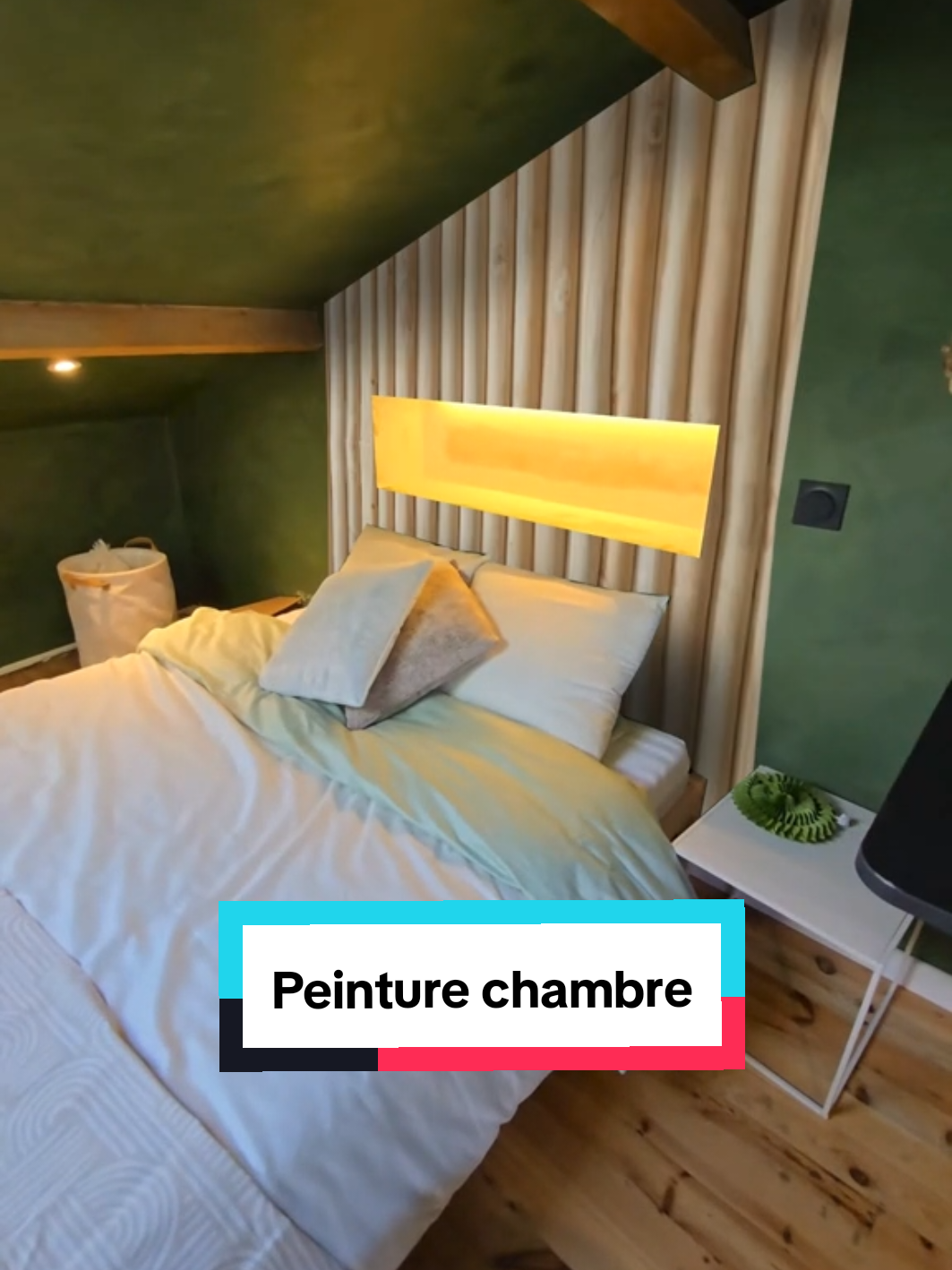 Sûrement le choix le plus osé qu'on ait fait 😅 #renovation #chambre #peinture #style 
