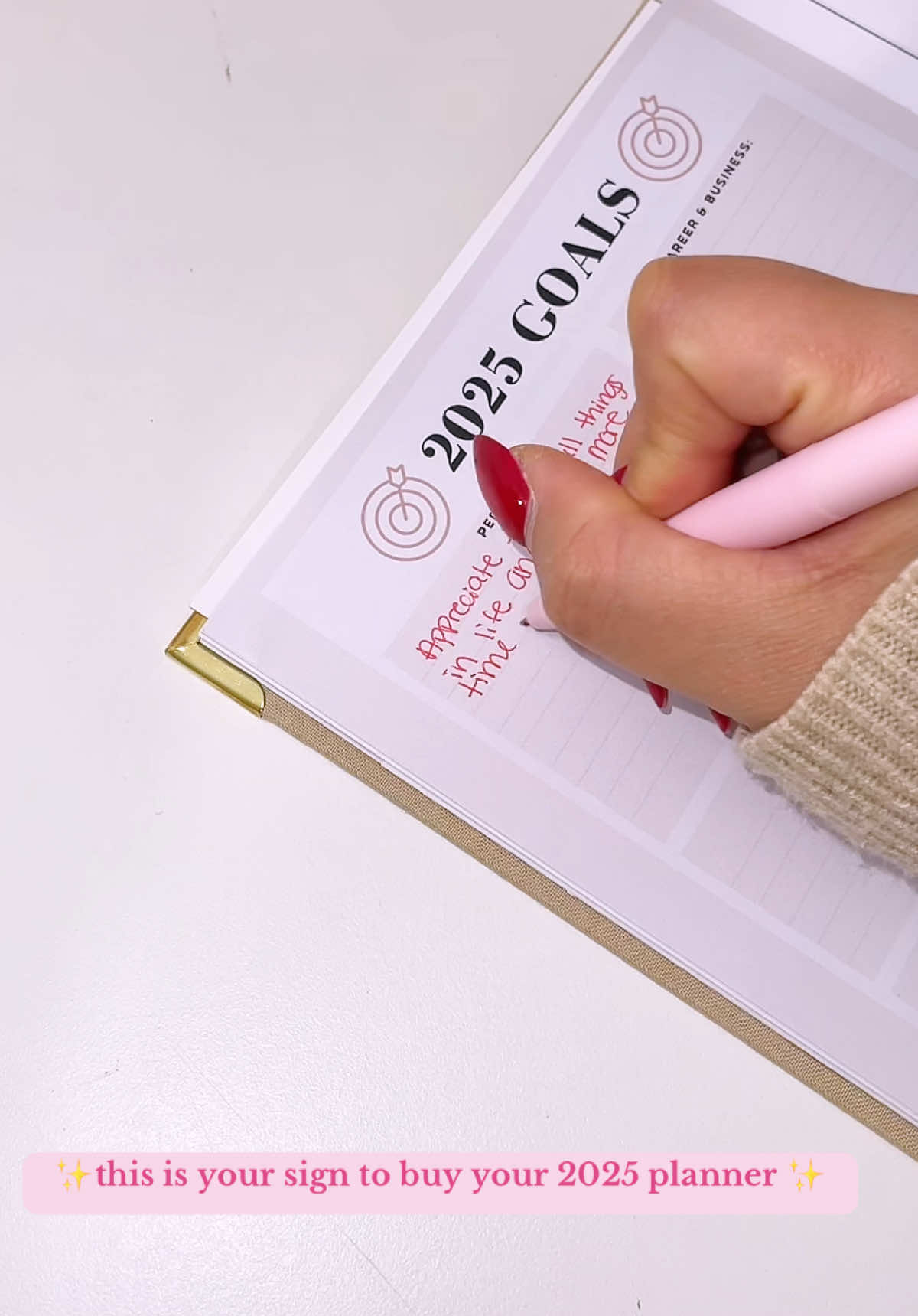 This is your sign to buy your #2025planner 💖✨🤌🏼 #planner #planners #yearlyplanner #2025dailyplanner #goalsetting #visionboard #visionboard2025 #aesthetic #planneraesthetic #digitalplanner 