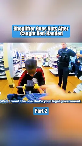 Shoplifter Goes Nuts After Caught Red-Handed Part 2 #cops #copsoftiktok #police #policeofficer