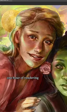 i need to get a wicked piece out of my brain between commissions because the parasites won’t let me get over this movie #wicked #wickedthemusical #wickedmovie #glindathegoodwitch #glindaandelphaba #rendering #digitalart #digitalartist #fanart #fantasyart #realism #semirealism #digitalillustration #originalart #artistsoftiktok #digitalarttiktok #arttok