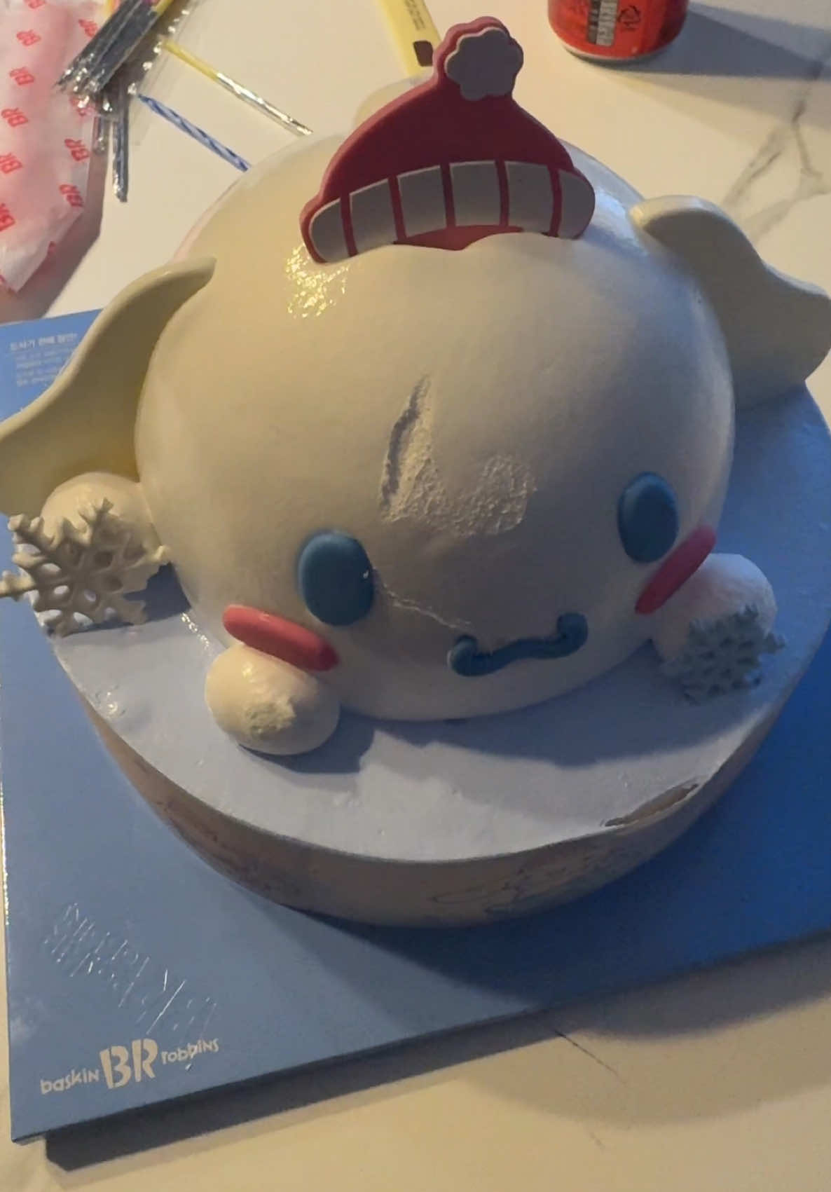 🎂🎂🎂 #cake #birthday #cinnamon #fyp #korea #baskinrobbins @BaskinRobbinsUS #icecream #icecreamcake 