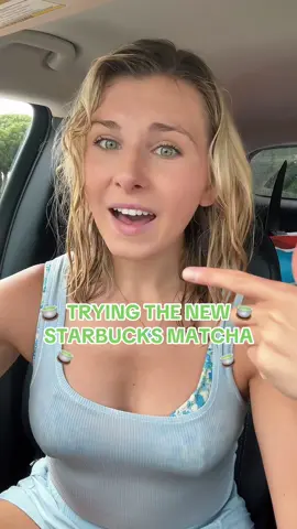 Have you guys tried the new Starbucks matcha? What do you think?! #starbucks #starbucksmatcha #starbucksdrinks #icedmatcha #icedmatchalatte 