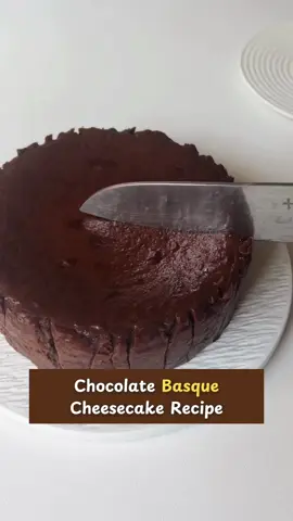 Chocolate Basque Cheesecake Recipe 👇 👉 Ingredients: 210g cream cheese (room temperature) 90g mascarpone (room temperature) 200g heavy cream 80g sugar 3 room temperature eggs 1 egg yolk (room temperature) 130g chocolate Directions: Prepare the Base: Soften all the ingredients to room temperature. Add sugar to the cream cheese and mascarpone, then press and mix until smooth. Mix the Eggs: Gradually beat in the eggs and egg yolk, mixing thoroughly after each addition. Melt Chocolate: Melt the chocolate and heavy cream over a water bath (ensure the water isn't too hot). Stir until smooth and silky. Combine: Mix the chocolate mixture with the cream cheese batter until fully incorporated. If bubbles form, gently smooth the surface. Bake: Pour the mixture into a lined 6-inch mold. Bake according to standard Basque cheesecake guidelines (usually high heat for a shorter time, around 200°C/390°F for 25-30 minutes). The top should be golden, but the center should still jiggle slightly. Cool and Chill: Once baked, let the cheesecake cool completely in the mold without unmolding. Seal it tightly and refrigerate overnight. This Chocolate Basque Cheesecake will give you an ultra-smooth, rich chocolate flavor in every bite. Perfect for a bakery-quality dessert at home! Prep Time: 20 minutes | Cook Time: 30 minutes | Chilling Time: 4 hours | Total Time: 4 hours 50 minutes | Servings: 8 | Kcal: 350 per serving #creatorsearchinsights #Recipe #EasyRecipes #yummy #yum #yummyfood #cookingathometiktoktv #chocolaterecipe #foryoupage 