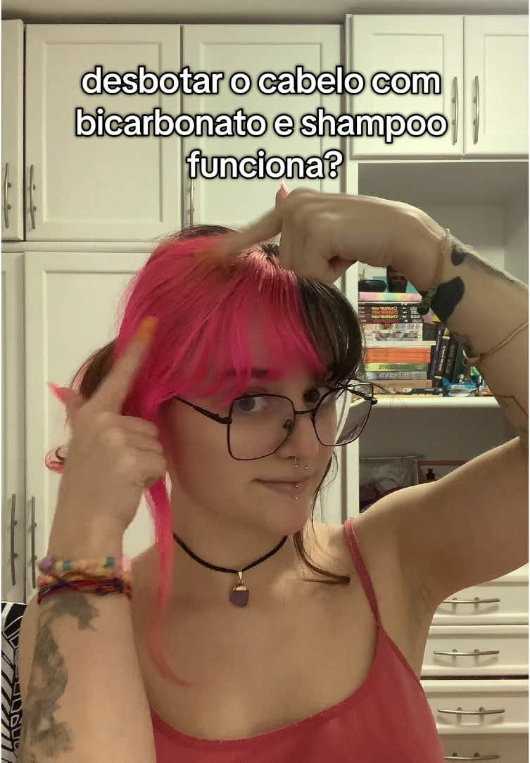 acho q é por conta da anilina #fyppp #vaiprofy #cabelo #pinkhair 