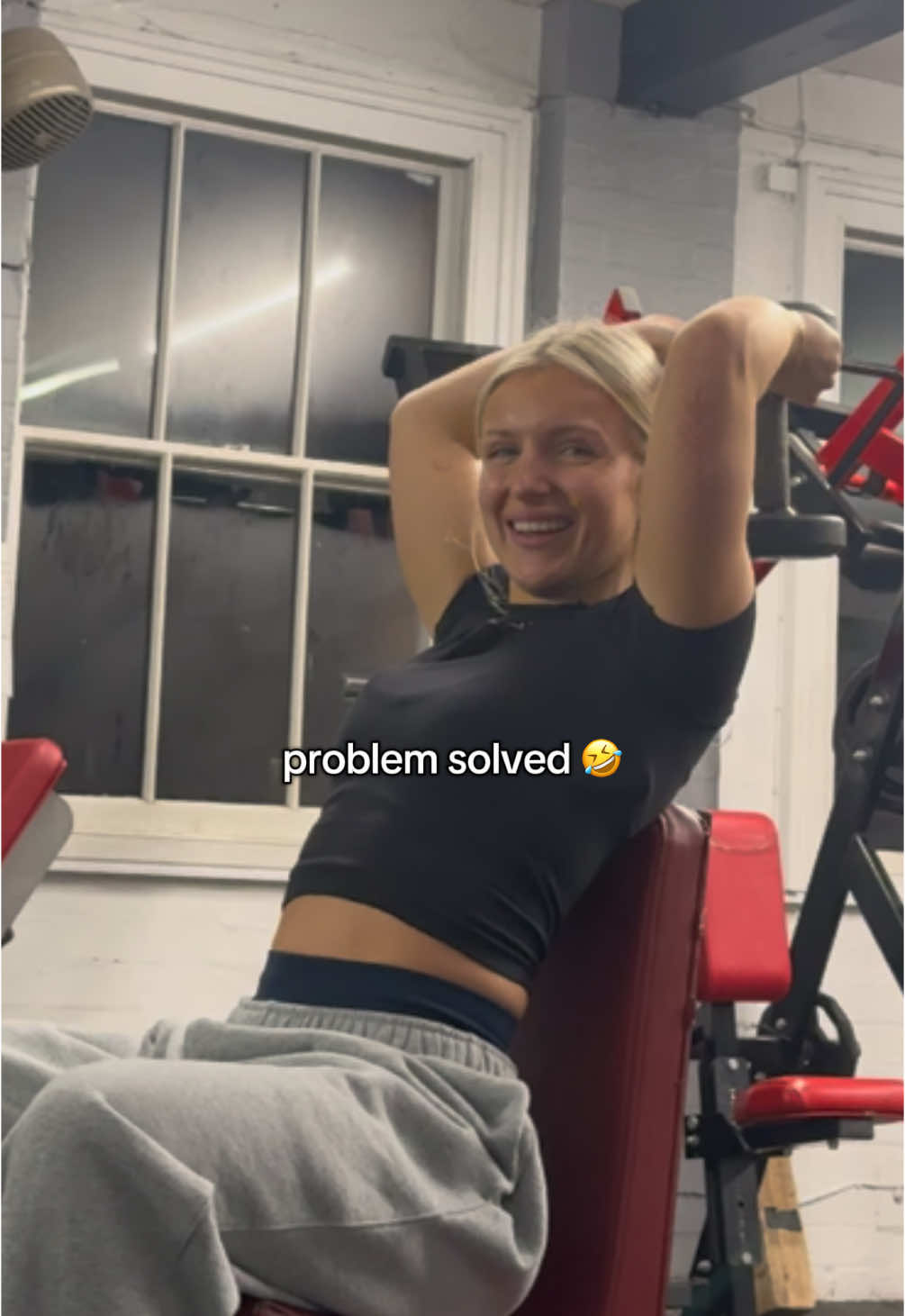 So we did actually find a booster seat this time…🤣  @fensfit  #GymTok #gymhumor #gymcomedy #gymmemes 