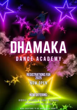 2025 is here ! 💥That means it's time for another year of great moves, expressions and fun! 😁💃 Dhamaka Dance Academy  is ready to welcome new students as well as our returning students ! 😍🥰 Come and join the DDA family ! 🌺  Build your confidence,  learn amazing dance moves & expressions, perform at events and most importantly have fun! 🤭 Registration is officially opened ! 🙌🏻 Classes commence on Friday, 31st January 2025!  Time: 17:30 - 18:30  Come through and experience what dance class is all about with our FREE  introductory lesson. 🥰 N.B: Adults/ Ladies we haven't forgotten about you guys ! Details for your classes will be out soon ! 🤭🥰💃 Contact for more information  Kiara: 079 301 6687  #kiarahanna_r #missdurbanite2022 #MiniMadhuri #bollywood #trend #dancerlife #fyp #dancer #dda #dhamakadanceacademy 
