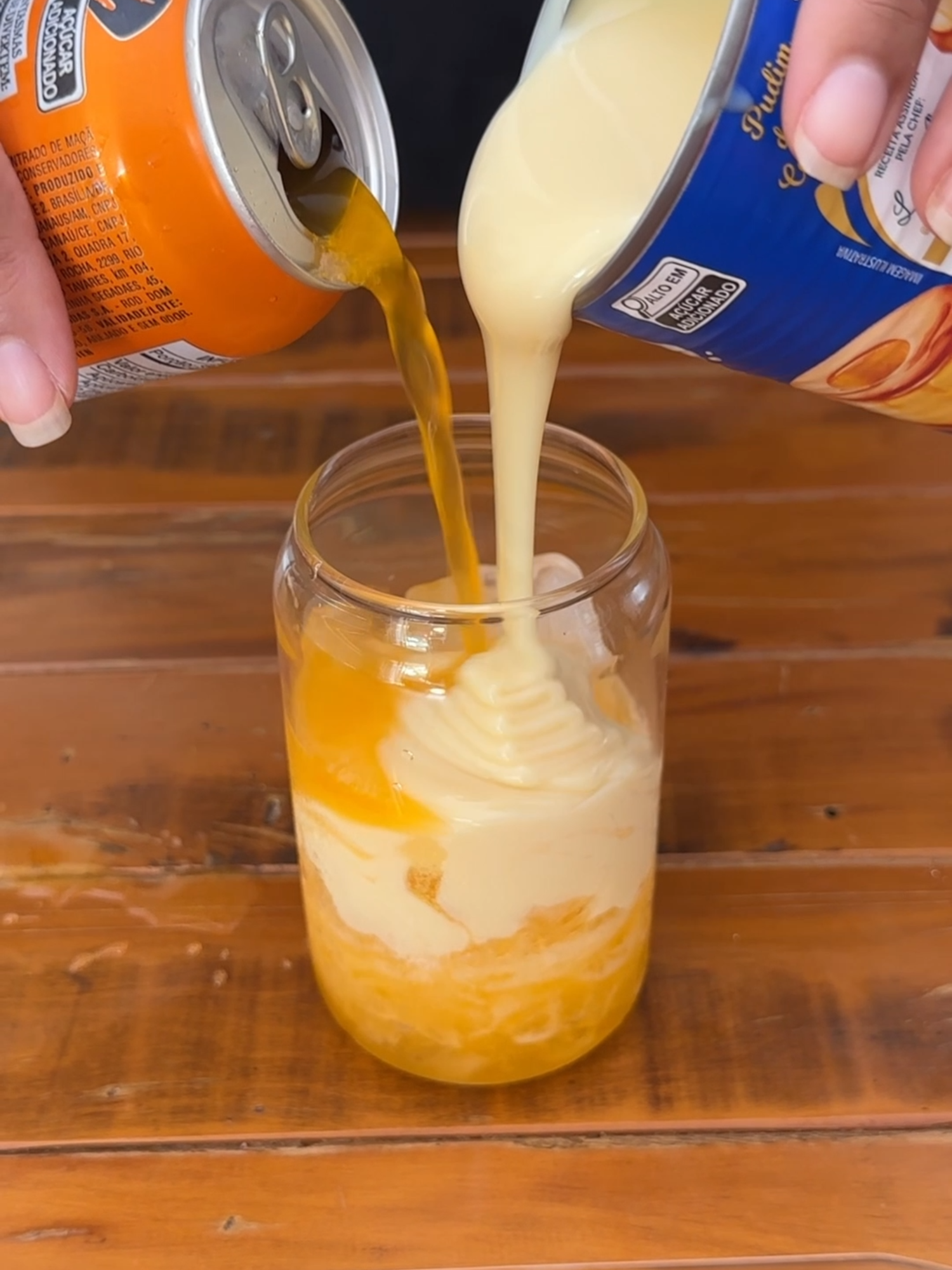 Fanta com leite condensado! Já fez? #bebida #fanta #doce #receitas
